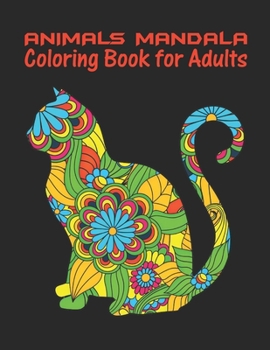 Paperback Animals Mandala Coloring Book For Adults Book