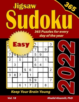 Paperback 2022 Jigsaw Sudoku: 365 Easy Puzzles for Every Day of the Year: Keep Your Brain Young Book