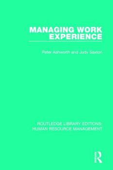Hardcover Managing Work Experience Book