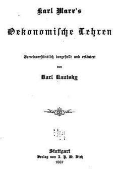 Paperback Karl Marx's Oekonomische Lehren [German] Book