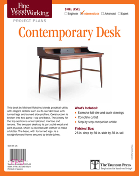 Misc. Supplies Fine Woodworking's Contemporary Desk Plan Book