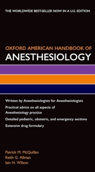 Paperback Oxford American Handbook of Anesthesiology Book