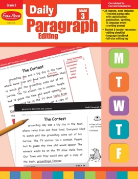 Paperback Daily Paragraph Editing, Grade 3 Teacher Edition Book
