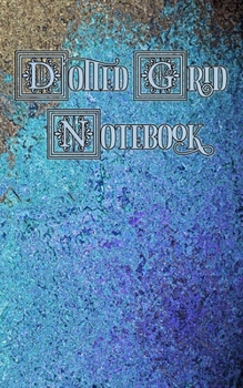 Dotted Grid: Peacock Glass, Blue, Green and Tan - Dots, Small Convenient Size