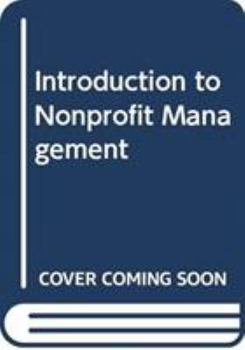 Paperback Introduction to Nonprofit Management Book