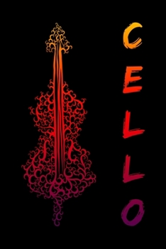 Cello Notebook: Beautiful Cello Notebook with 120 check pages in Trim size 15,24 x 22,86 cm (6" x 9")