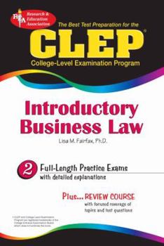 CLEP Introductory Business Law - Book  of the REA CLEP Test Preps