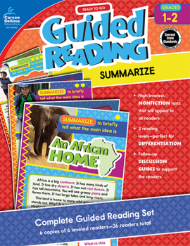 Paperback Ready to Go Guided Reading: Summarize, Grades 1 - 2 Book