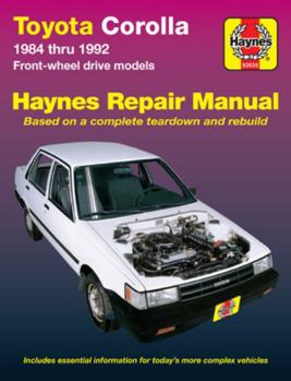 Hardcover Toyota Corolla Fwd 1984-92 Book