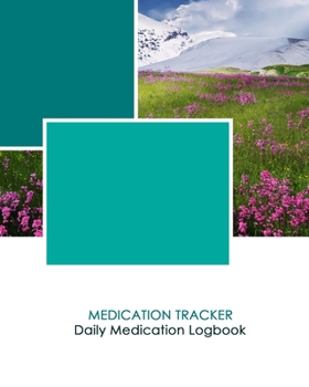 Paperback Medication Tracker: Large Print - Daily Medicine Tracker Notebook- Undated Personal Medication Organizer Book