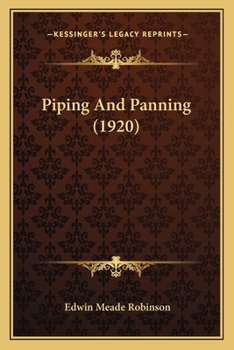 Paperback Piping And Panning (1920) Book