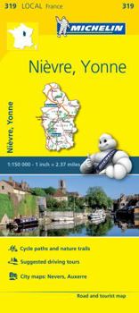 Map Michelin France: Ni?vre, Yonne Map 319 Book
