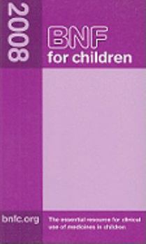Paperback British National Formulary for Children 2008 Book