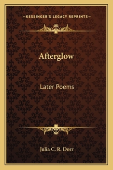 Paperback Afterglow: Later Poems Book