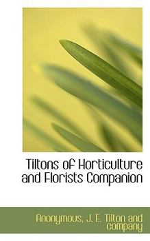 Paperback Tiltons of Horticulture and Florists Companion Book