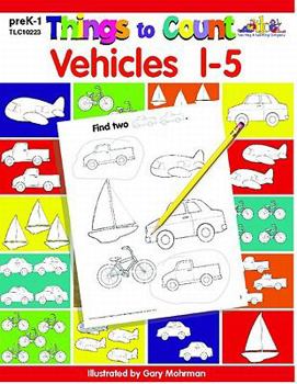 Paperback Things to Count: Vehicles 1-5: Things to Count Book