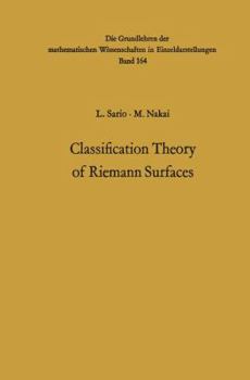 Paperback Classification Theory of Riemann Surfaces Book