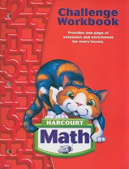 Paperback Harcourt Math: Challenge Workbook Grade 2 Book