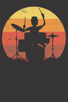 Paperback Notebook: Drummer College Ruled 6x9 120 Pages Book