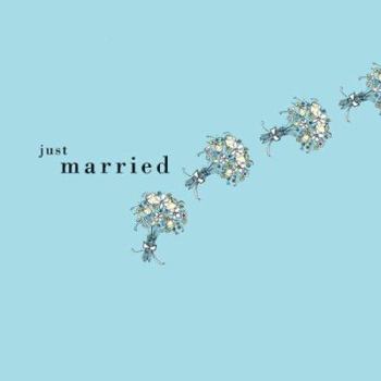 Hardcover Just Married Photo Album Book