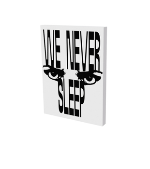 Paperback We Never Sleep: Exhibition Catalogue Schirn Kunsthalle Frankfurt Book