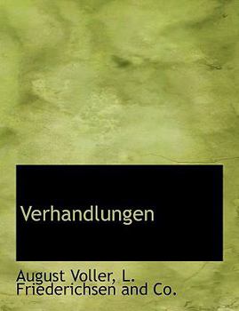 Paperback Verhandlungen [German] Book