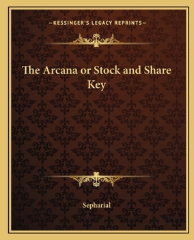 Paperback The Arcana or Stock and Share Key Book