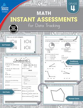 Paperback Instant Assessments for Data Tracking, Grade 4: Math Book