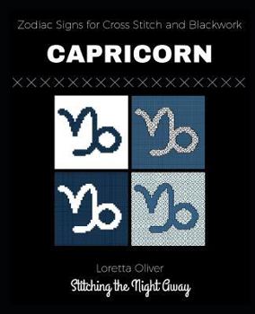 Paperback Capricorn Zodiac Signs for Cross Stitch and Blackwork Book