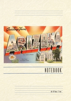 Vintage Lined Notebook Greetings from Arizona