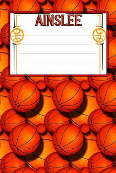 Paperback Basketball Life Ainslee: College Ruled Composition Book