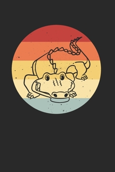 Krokodil Alligator Notizbuch: Krokodil Alligator Notizbuch f�r Liebhaber / Notizheft / Notizblock A5 (6x9in) Dotted Notebook / Punkteraster / 120 gepunktete Seiten