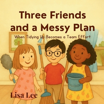 Paperback Three Friends and a Messy Plan: When Tidying Up Becomes a Team Effort Book
