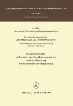 Paperback Standorttendenzen in Branchen Des Dienstleistungssektors Und Ihre Bedeutung Für Die Stadtentwicklungsplanung [German] Book