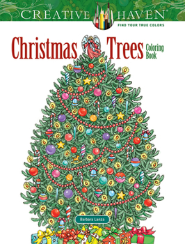 Paperback Creative Haven Christmas Trees Coloring Book