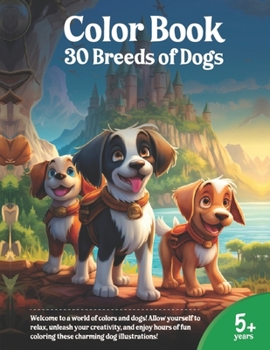 Paperback Color Book 30 breeds of Dog: 30 breeds of Dog [Spanish] Book