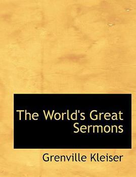 Paperback The World's Great Sermons [Large Print] Book