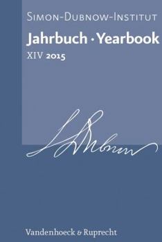 Hardcover Jahrbuch Des Simon-Dubnow-Instituts / Simon Dubnow Institute Yearbook XIV/2015 [German] Book