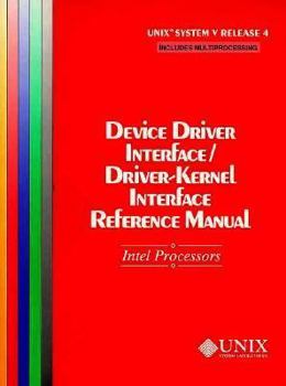 Paperback Device Driver Interface/Driver-Kernel Interface Reference Manual: Intel Processors Book
