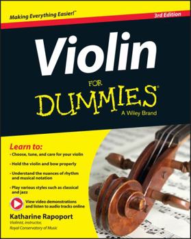 Paperback Violin for Dummies, Book + Online Video & Audio Instruction Book