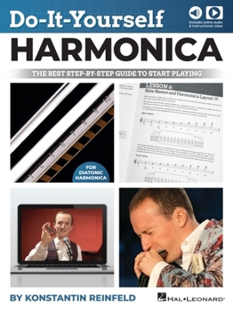 Paperback Do-It-Yourself Harmonica: The Best Step-By-Step Guide to Start Playing - Book with Online Audio and Instructional Videos Book