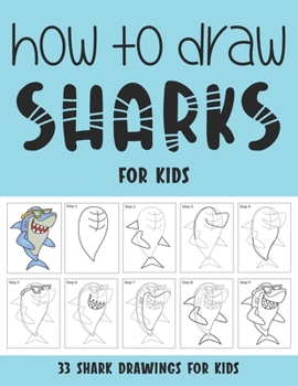 Paperback How to Draw Sharks for Kids Book
