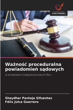 Paperback Ważnośc proceduralna powiadomień sądowych [Polish] Book