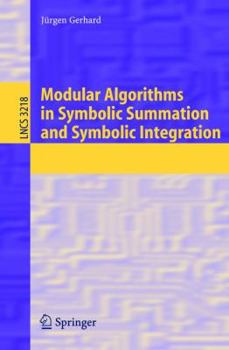 Paperback Modular Algorithms in Symbolic Summation and Symbolic Integration Book