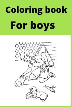 Paperback Coloring book For boys [Large Print] Book