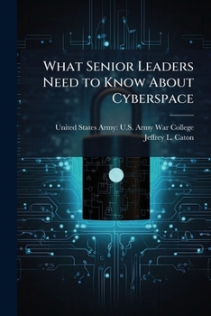 Paperback What Senior Leaders Need to Know About Cyberspace Book