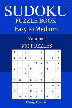Paperback 300 Easy to Medium Sudoku Puzzle Book