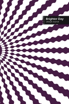 Paperback Brighter Day Lifestyle Journal, Blank Write-in Notebook, Dotted Lines, Wide Ruled, Size (A5) 6 x 9 In (Purple) Book