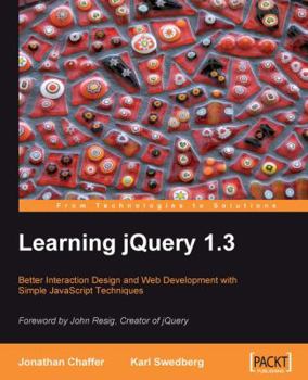 Paperback Learning jQuery 1.3 Book