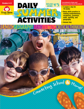 Daily Summer Activities, Moving from Fourth to Fifth Grade